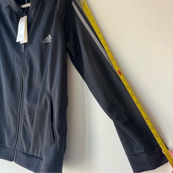 Adidas Women’s 2XL Black Primegreen 3-Stripes Track Jacket Zip Up NWT Athleisure - Picture 5 of 9